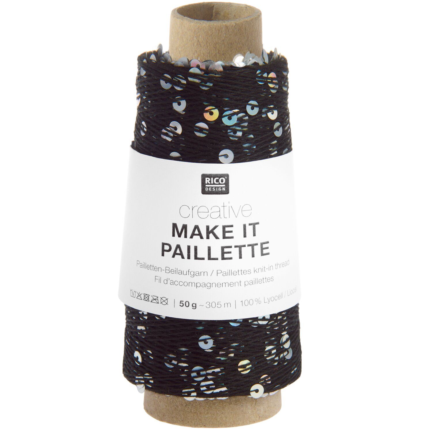 Creative Make It Paillette Creative Make It Paillette: 012 Schwarz Silbe
