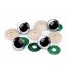 Oči glitrové s pojistkou Ø20 mm (Barva Oči glitrové s pojistkou Ø20 mm stříbrná)