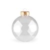 Baňka k dozdobení Ø8 cm (Varianta 1 transparent stříbrná, Balení 2 ks)