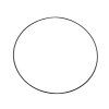 Kovový kruh Ø71 cm lakovaný (Varianta 1 bílá, Balení 1 ks)