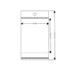 PP sáček s lepicí klopou a závěsem 6x10,5 cm (Varianta transparent, Balení 100 ks)