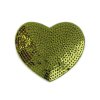 Nažehlovačka srdce s flitry (Varianta 2 zlatá sv., Balení 1 ks)