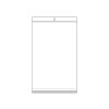 PP sáček s lepicí klopou a závěsem 15x25,5 cm (Varianta transparent, Balení 100 ks)