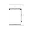 PP sáček s lepicí klopou a závěsem 5x10 cm (Varianta transparent, Balení 43200 ks)