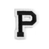 Nažehlovačka písmena (Varianta 1 "A" černá, Balení 1 ks)
