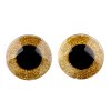 Oči velké s glitry s pojistkou Ø40 mm (Varianta 1 stříbrná, Balení 2 sada)
