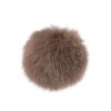 Kožešinová bambule s poutkem Ø12 a 14 cm (Varianta 2 (Ø12 cm) pudrová, Balení 1 ks)