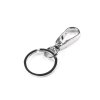 Kovová karabina otočná s kroužkem na klíče (Varianta nikl, Balení 1 ks)