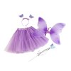 Karnevalový kostým - motýlí víla (Varianta 1 bílá, Balení 1 sada)