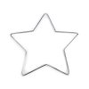 Kovová hvězda vánoční pro tvoření a lapače snů Ø20 cm (Varianta nikl, Balení 1 ks)