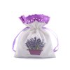 Dárkový pytlík s potiskem levandule 9x12 cm (Varianta 2 režná světlá levandule, Balení 3 ks)