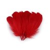 Husí peří délka 14-18 cm (Varianta 10 červená tmavá, Balení 10 ks)