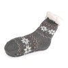 Pánské ponožky zimní s kožíškem a protiskluzem Emi Ross (Varianta 13 (vel.  39-42) šedá, Balení 1 pár)