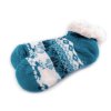 Dámské / dívčí ponožky zimní s kožíškem a protiskluzem Emi Ross (Varianta 25 (vel. 35-38) šedá nejsvětlejší melír, Balení 1 pár)