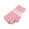Dámské / dívčí pletené rukavice (Varianta 2 pudrová, Balení 1 pár)