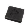 Pánská peněženka kožená pro myslivce, rybáře, motorkáře 9,5x12 cm (Varianta 29 černá pejsek, Balení 1 ks)