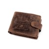 Pánská peněženka kožená pro myslivce, rybáře, motorkáře 9,5x12 cm (Varianta 29 černá pejsek, Balení 1 ks)