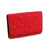 Dámská peněženka textilní s flitry 10x15 cm (Varianta 2 červená, Balení 1 ks)