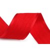 Žinylková stuha / prýmek oboustranný šíře 40 mm (Varianta červená, Balení 45 m)