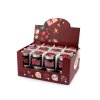 Malá vánoční vonná svíčka ve skle s jmenovkou 28 g (Varianta 10 (Christmas scent) červená tm., Balení 1 ks)