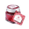 Malá vánoční vonná svíčka ve skle s jmenovkou 28 g (Varianta 10 (Christmas scent) červená tm., Balení 1 ks)
