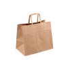 Papírová taška se širokým dnem 32x27 cm (Varianta hnědá přírodní, Balení 25 ks)