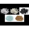 Plastové voskové korálky / perly Glance rýže 3x6 mm (Varianta 1 bílá, Balení 10 g)