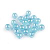 Plastové korálky s AB efektem Ø10 mm (Varianta 1 transparent, Balení 10 g)