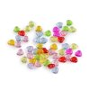 Plastové korálky srdce 8x9 mm (Varianta mix, Balení 10 g)