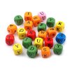 Dřevěné korálky kostka 10x10 mm (Varianta mix, Balení 20 g)