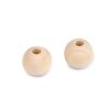 Dřevěné korálky nelakované Ø14 mm (Varianta přírodní sv., Balení 40 ks)
