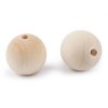 Velké dřevěné korále nelakované Ø40 mm (Varianta přírodní sv., Balení 4 ks)