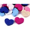 Dřevěné korálky medvídek, srdce, motýl (Varianta 1 mix barev medvěd, Balení 10 ks)