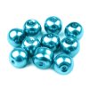 Skleněné voskové perly Ø10 mm (Varianta 01B bílá, Balení 50 g)