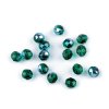 Skleněné korálky broušené ohňovky 8 mm (Varianta 4 50720/28701 zelená smaragdová AB, Balení 20 g)