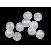 Achát bílý, minerální korálky Ø8 mm (Varianta achát bílý, Balení 12 ks)