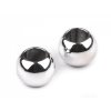 Plastové korálky Metalic s velkým průvlekem 8x10 mm (Varianta 1 stříbrná, Balení 10 ks)