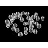 Plastové korálky s velkým průvlekem 9x6 mm (Varianta 1 transparent, Balení 20 g)