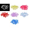 Plastové korálky s velkým průvlekem 9x6 mm (Varianta 1 transparent, Balení 20 g)