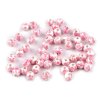 Porcelánové korálky s květy Ø6 mm (Varianta 3 vínová fuchsie, Balení 10 ks)