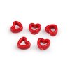 Porcelánové korálky / komponenty k výrobě ozdob a přívěsků (Varianta 1 bílá srdce, Balení 5 ks)