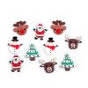 Silikonové vánoční ozdoby 3D k nalepení mix (Varianta mix, Balení 10 ks)