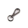Kovová karabinka otočná, průvlek 9 mm (Varianta 1 nikl, Balení 1 ks)