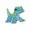 Nažehlovačka dinosaurus (Varianta 2 modrá azurová, Balení 1 ks)
