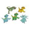 Nažehlovačka dinosaurus (Varianta 2 modrá azurová, Balení 1 ks)