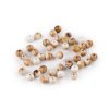 Plastové korálky imitující mramor Ø8 mm (Varianta béžovobílá, Balení 20 g)