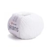 Pletací příze Jeans 50 g (Varianta 1 (01) bílá, Balení 1 ks)
