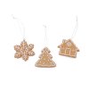 Vánoční perníčky k zavěšení mix (Varianta 2 přírodní stř., Balení 3 ks)