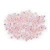 Skleněné korálky broušené ohňovky 4 mm s AB efektem (Varianta 1 transparent AB, Balení 1 sáček)