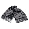 Zimní šála / pléd s třásněmi 65x180 cm (Varianta 20 krémová černá, Balení 1 ks)